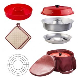 Four de camping + accessoires de cuisine + sac transport OMNIA
