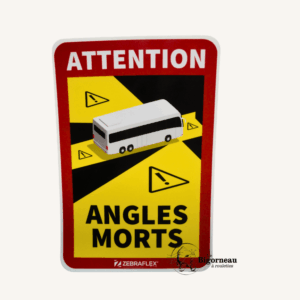 Autocollant angles morts larges véhicules