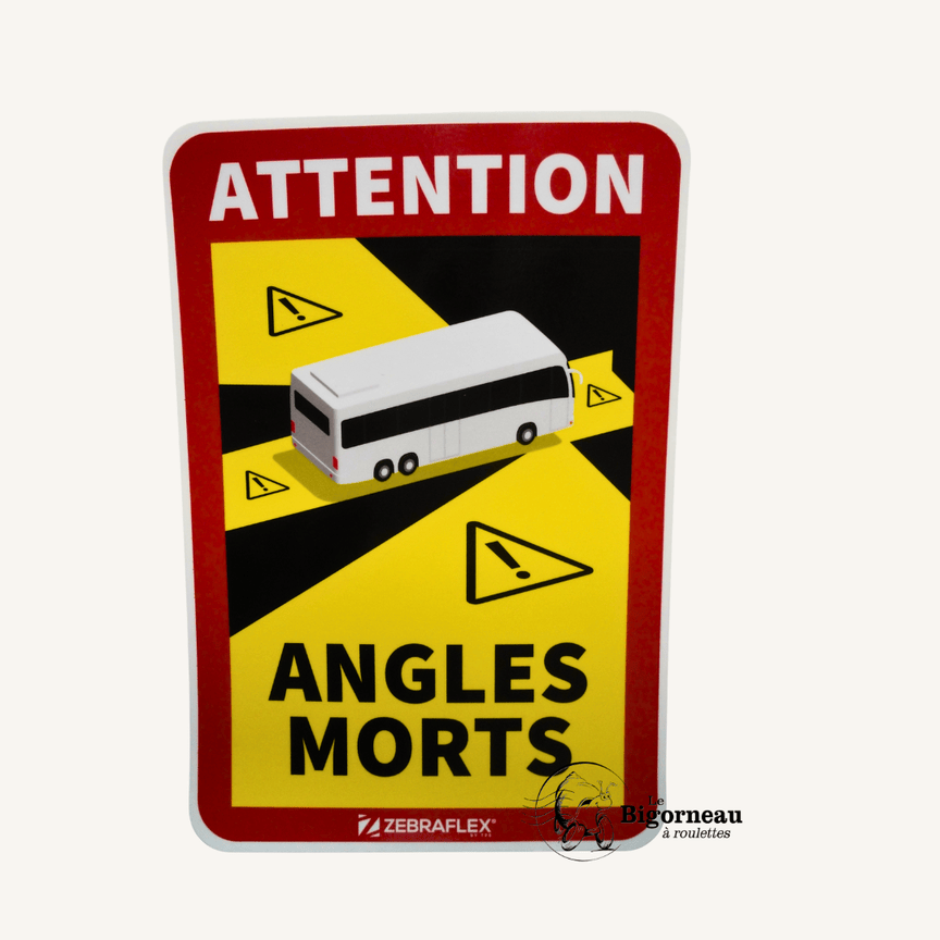 Autocollant angles morts larges véhicules