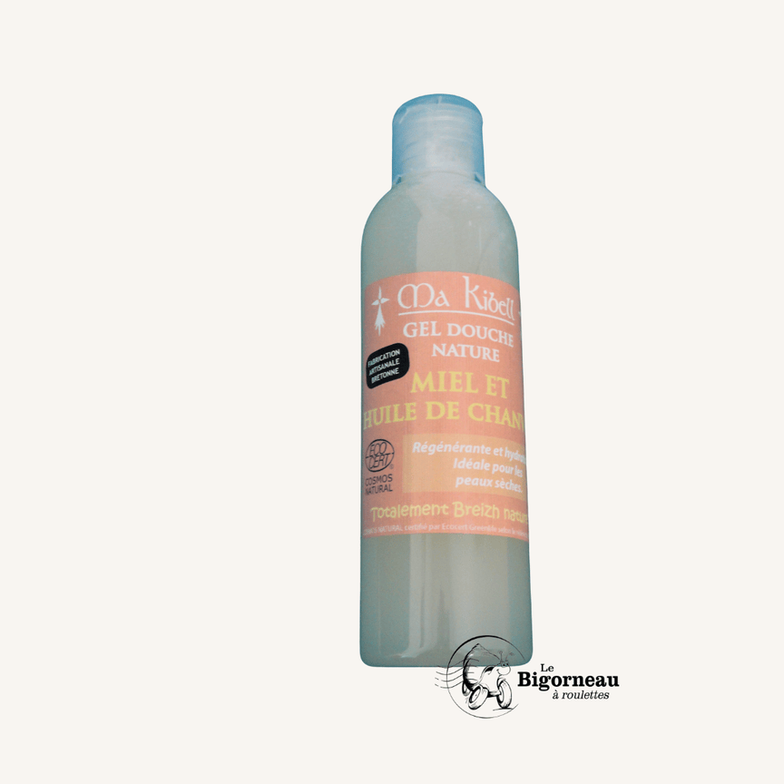 Gel douche nature Miel chanvre Bio Cosmos Organic Ma Kibell