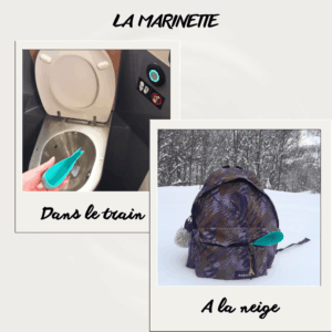 La Marinette bleue turquoise (Pisse-debout pour femme)