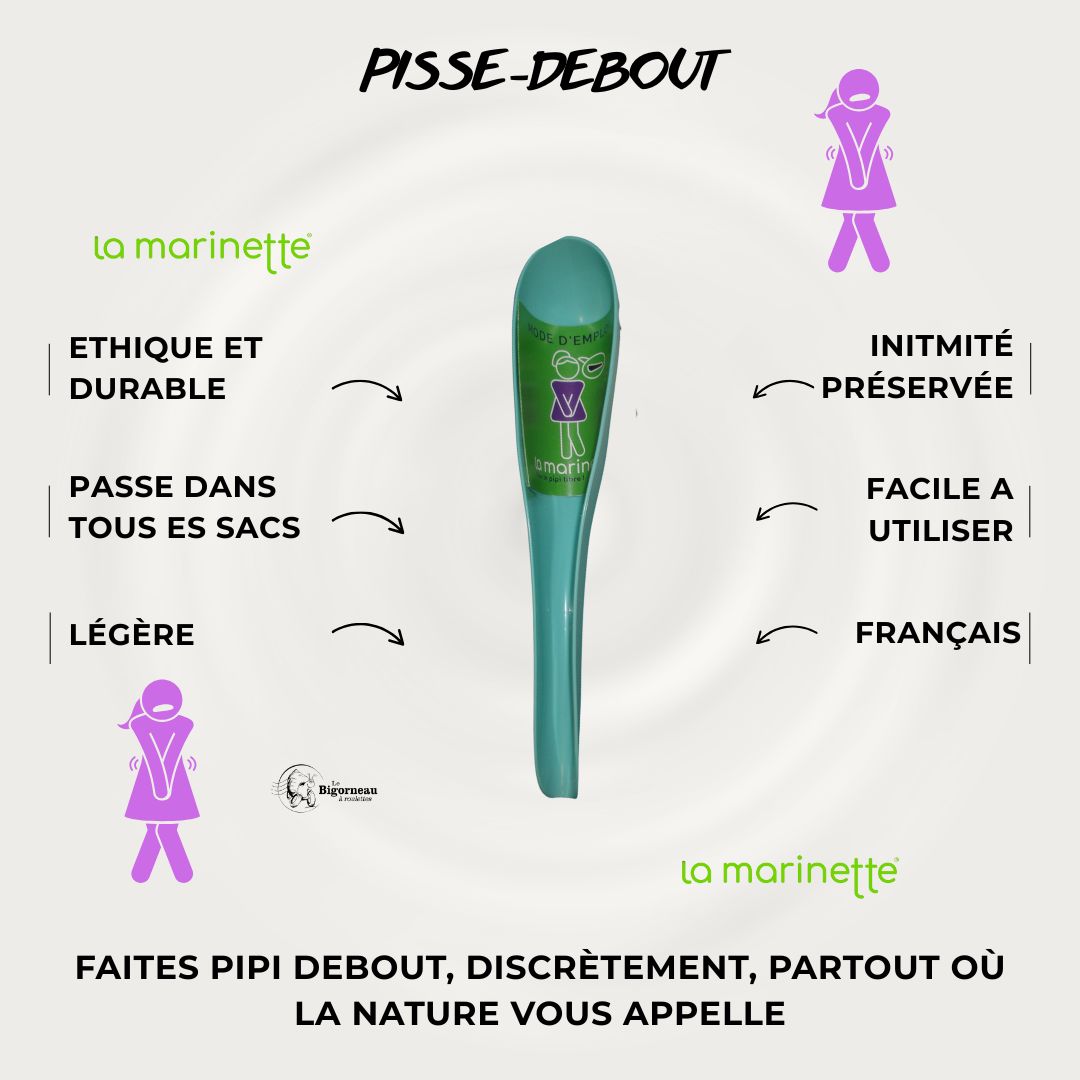 La Marinette bleue turquoise (Pisse-debout pour femme) – Image 2