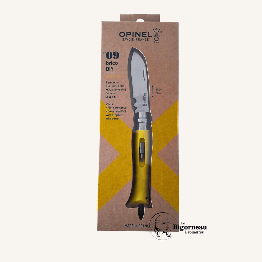 Couteau N°9 Bricolage jaune Opinel – Image 2