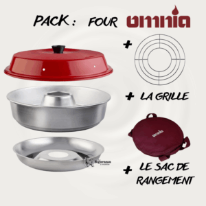 Four de camping + Grille + Sac OMNIA