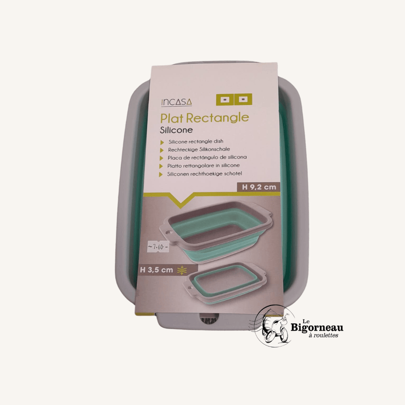 Plat pliable rectangle Incasa en silicone – Image 2