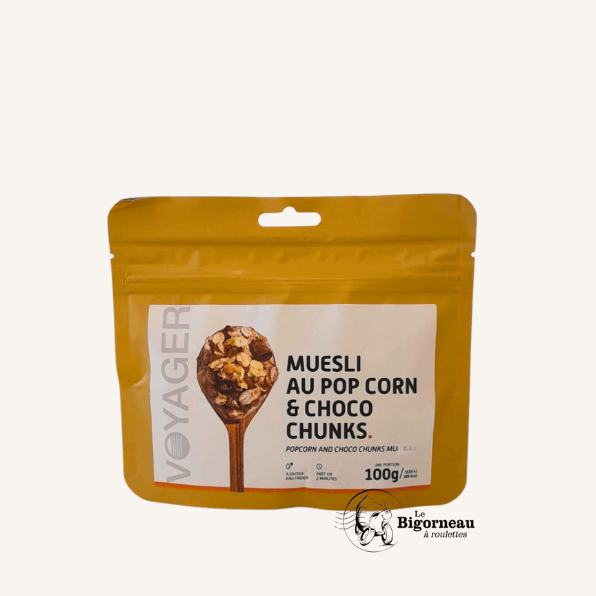 MUESLI AU POP CORN ET CHOCO CHUNKS