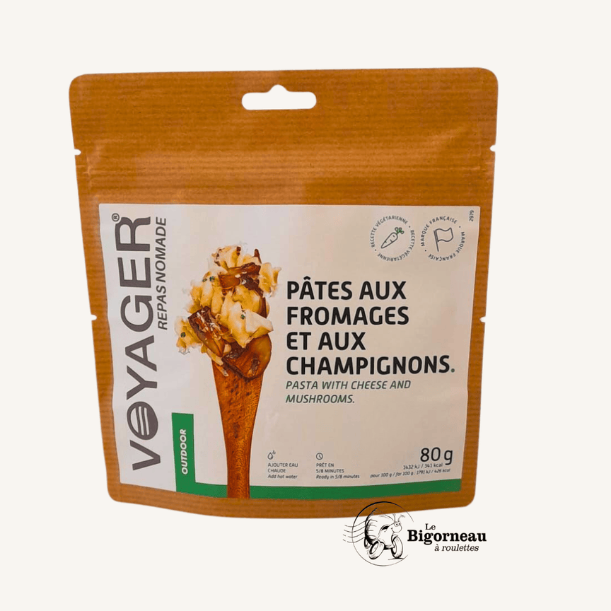 PATES AU FROMAGE ET AUX CHAMPIGNONS