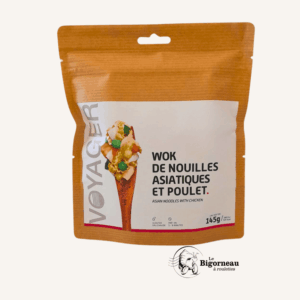 WOK DE NOUILLES ASIATIQUES ET POULET