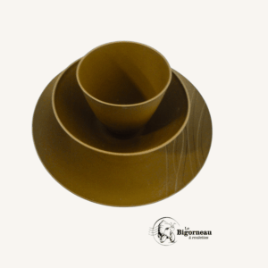 Set essentiel 3 pièces (Assiette + Bol + Gobelet) CARAMEL