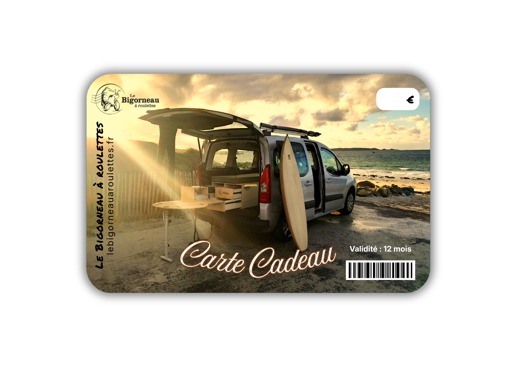 Carte cadeau VanLife Le Bigorneau à roulettes