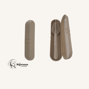 Etui + Couverts (Cuillère, fourchette et couteau) NATURES Koziol