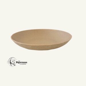 ASSIETTE PLATE NATURE 220mm NATURE Koziol (à bord relevé)