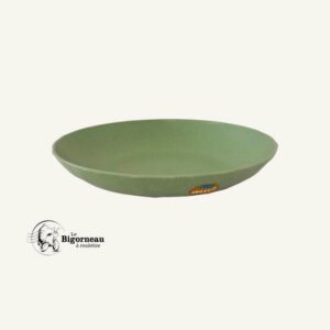 ASSIETTE PLATE NATURE 220mm VERTE Koziol (à bord relevé)