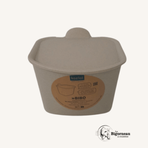 POUBELLE AVEC COUVERCLE NATURE Koziol