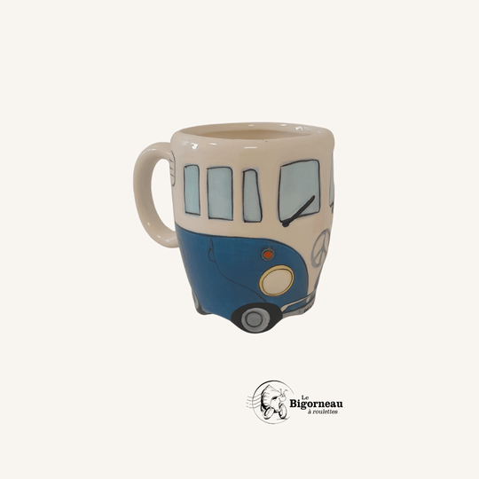 Mug style VW bleu