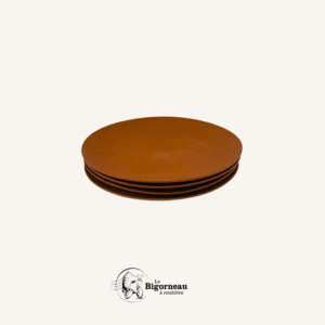 Lot de 4 Assiettes plates CARAMEL