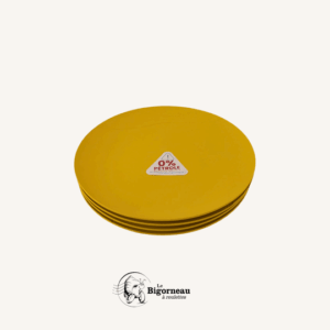 Lot de 4 Assiettes plates MIMOSA
