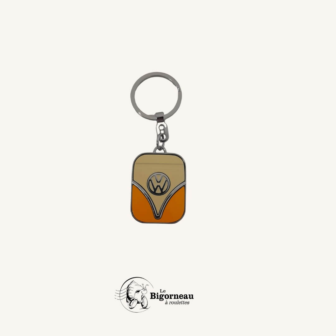 Porte clé metal VW beige/jaune