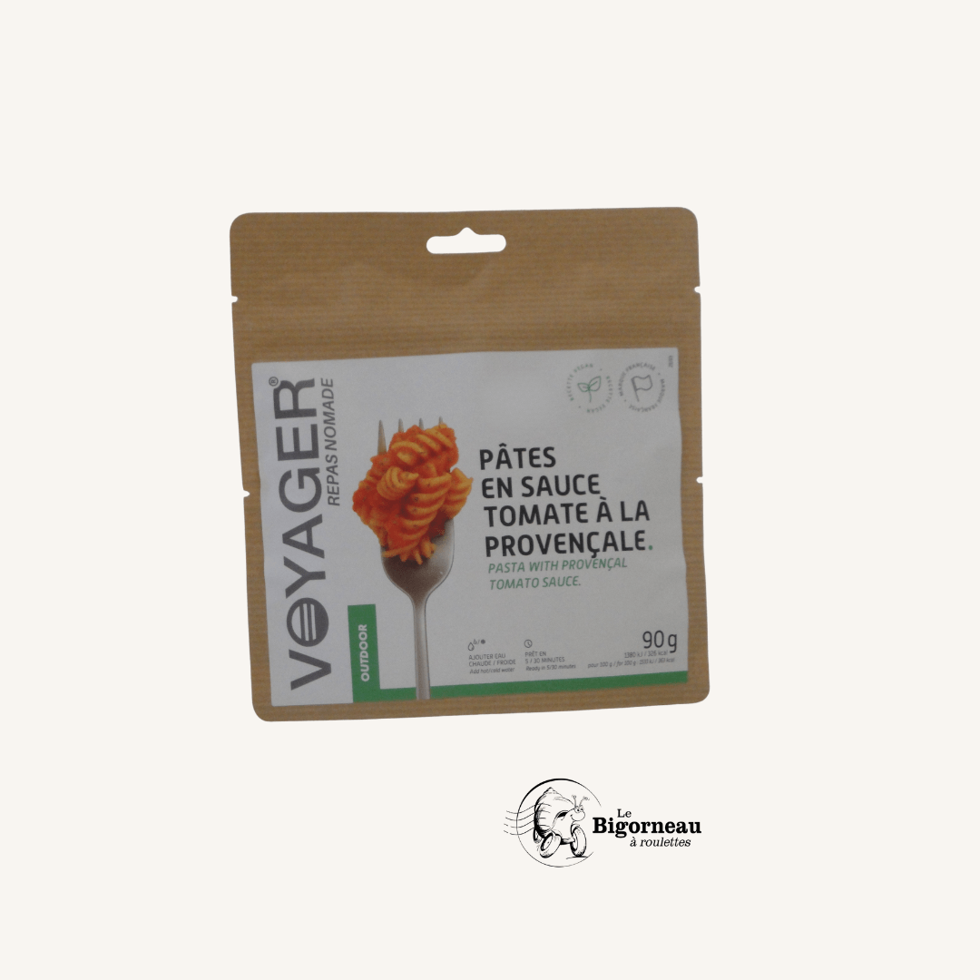 Voyager Repas Nomade Pâtes en sauce Tomate à la provençale