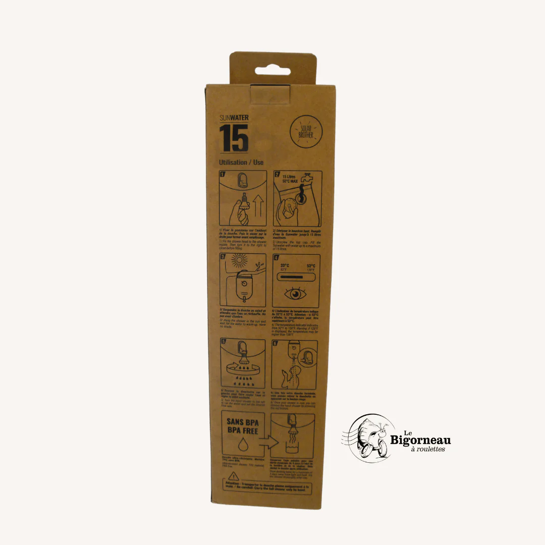 Douche solaire 15L > Sunwater Solar Brother – Image 2