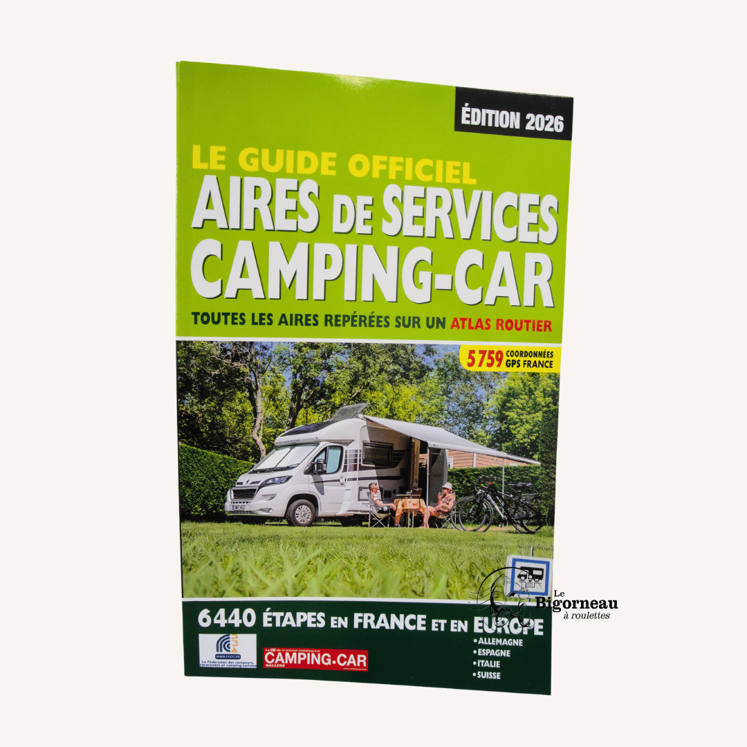 Livre "Guide Officiel Aires de Services Camping Car" Edition 2026
