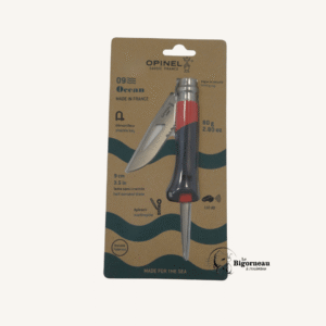 Couteau N°9 Océan Rouge/Bleu Opinel