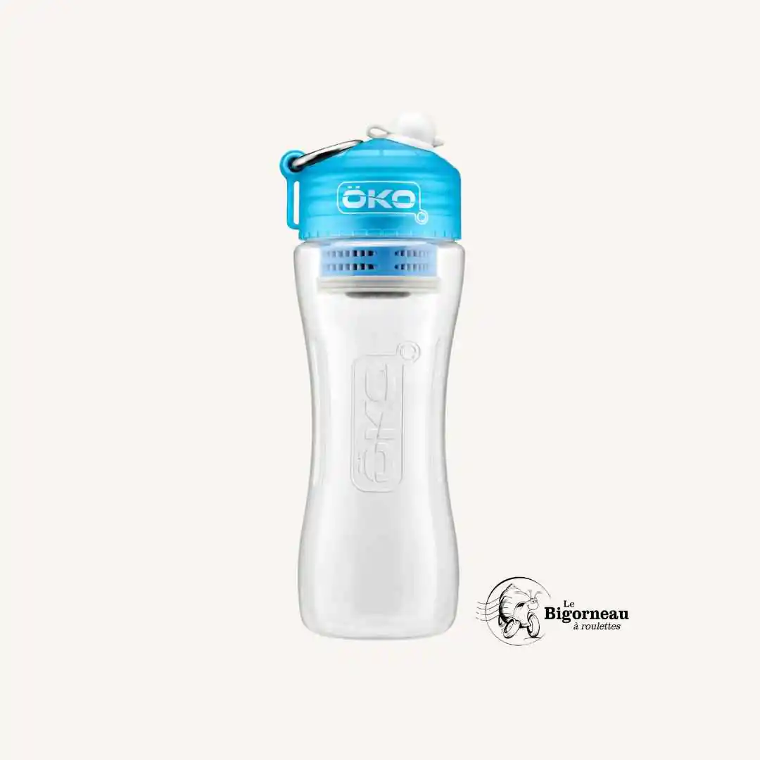 Gourde filtrante ÖKO 1L bleue claire